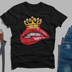 Sexy lips Crown T shirt Unisex | Hoodie ,Sweatshirt |
